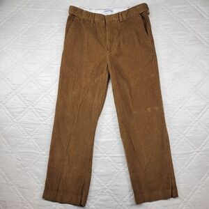 John Blair brown corduroy pants size 32X27 w/ adjustable waist